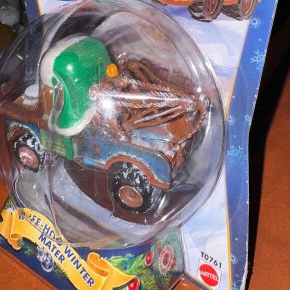 Disney Pixar Cars Christmas Ornament Whee-Hoo Winter Mater diecast vehicle - Picture 4 of 7